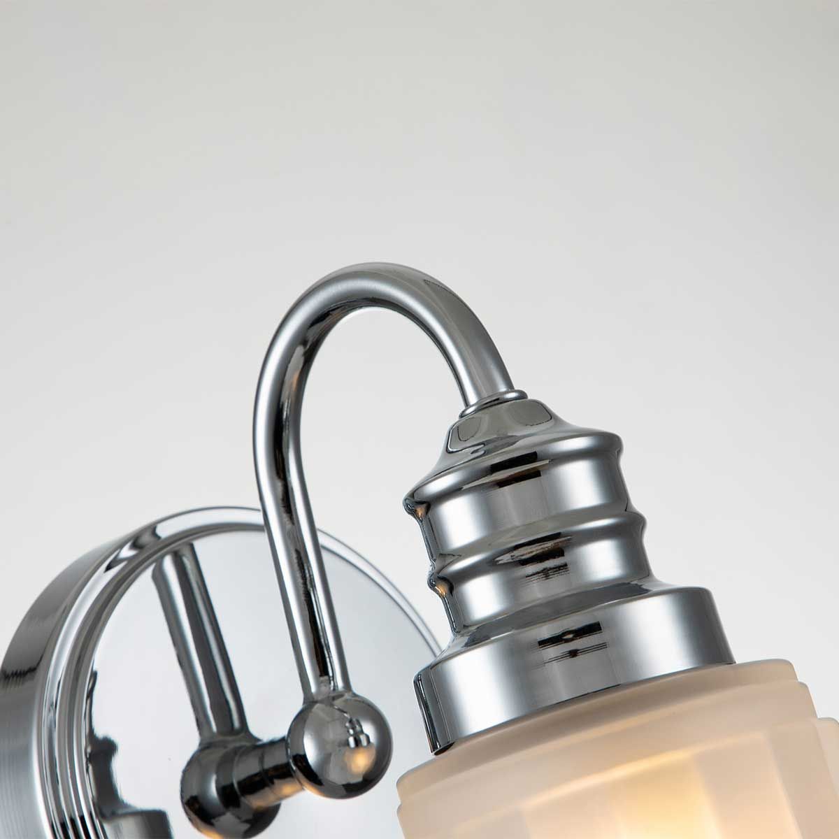 Swell Polished Chrome Wall Light Fixture