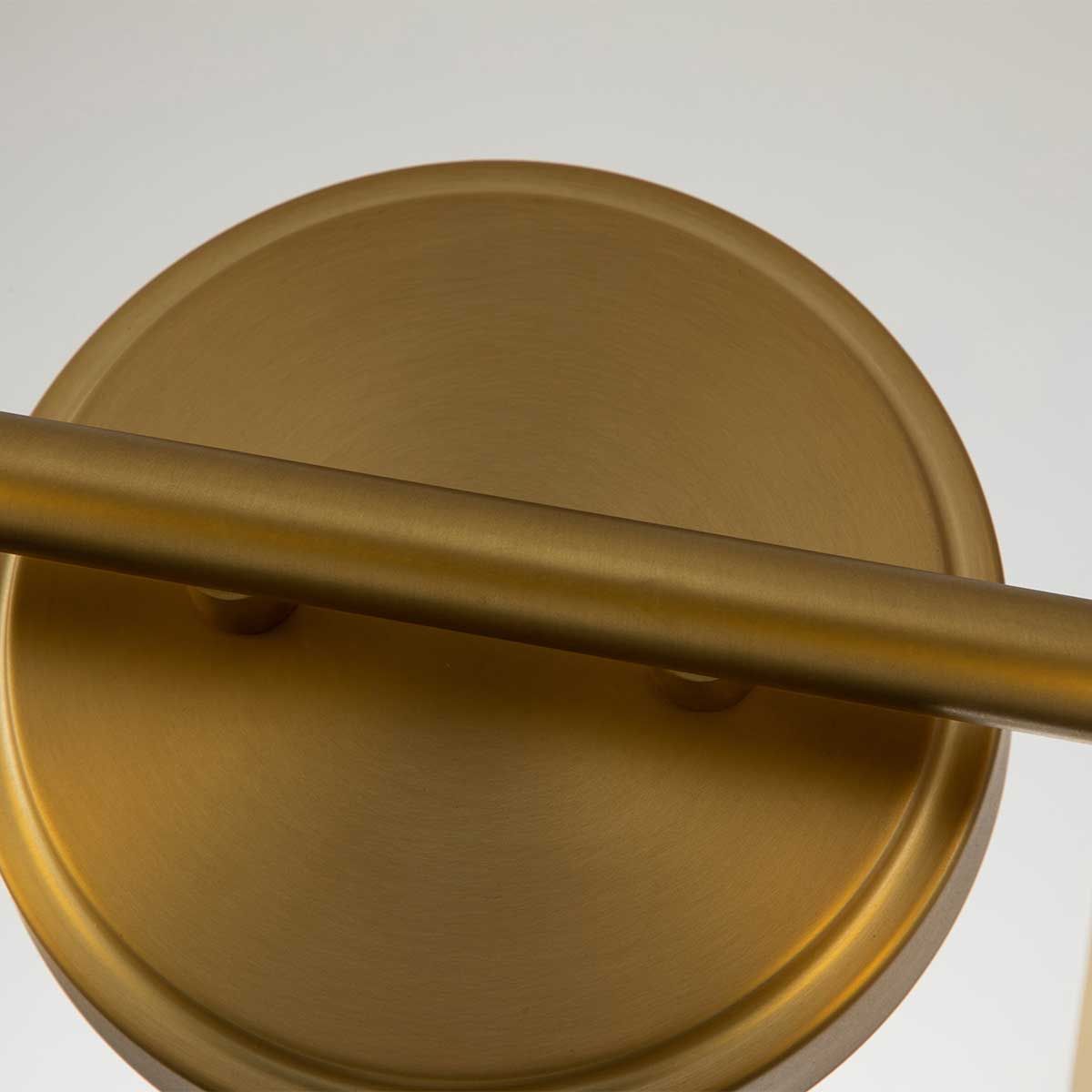 Elegant Brushed Brass Dual LED Wall Sconce