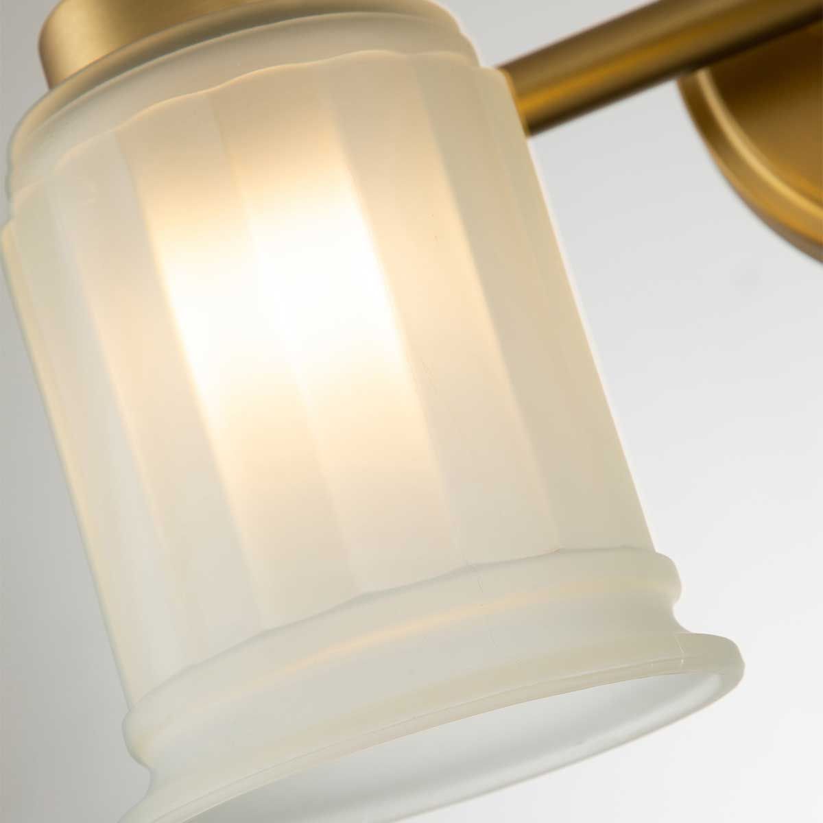 Elegant Brushed Brass Dual LED Wall Sconce