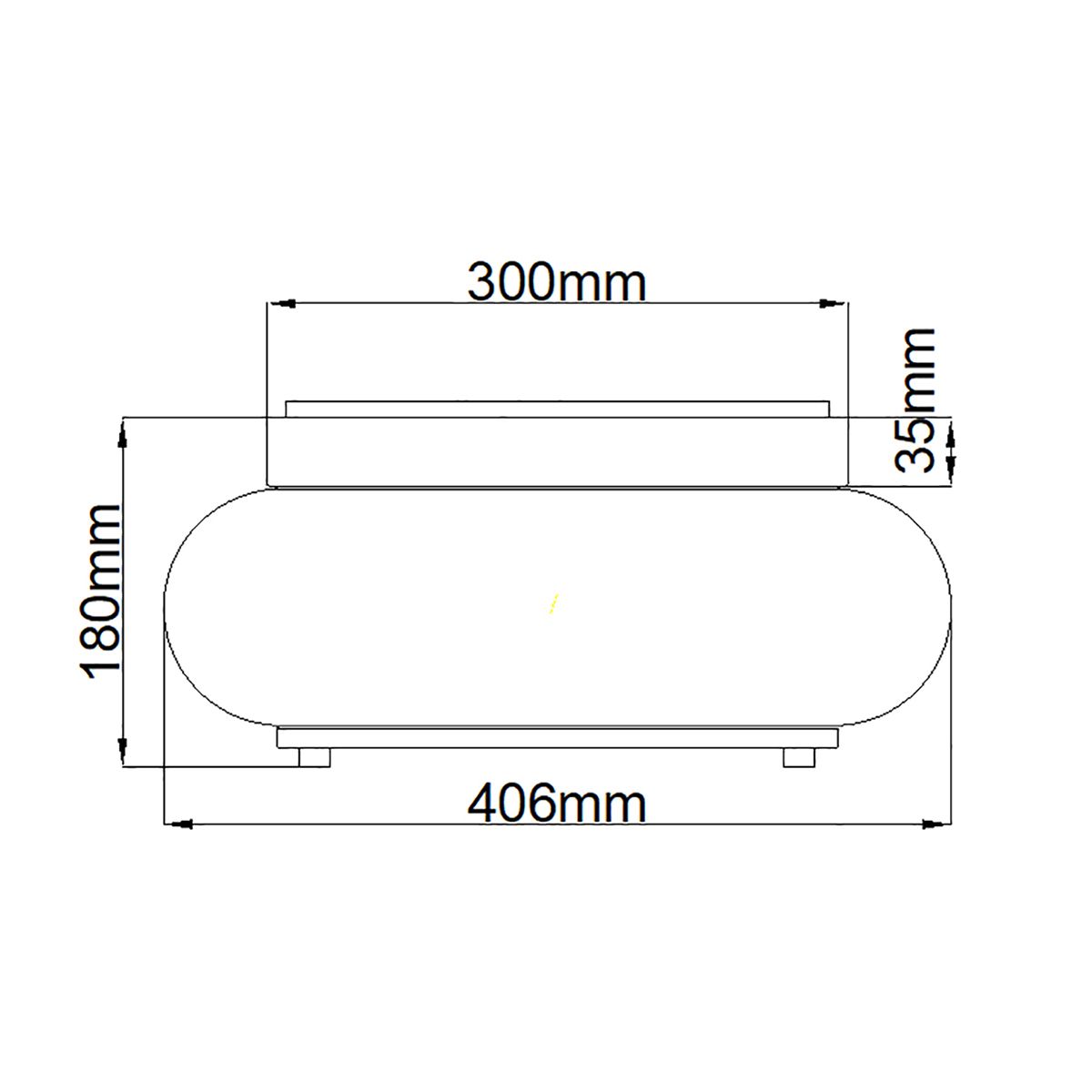 Trilogy 3-Light Chrome and Glass Bathroom Ceiling Fixture
