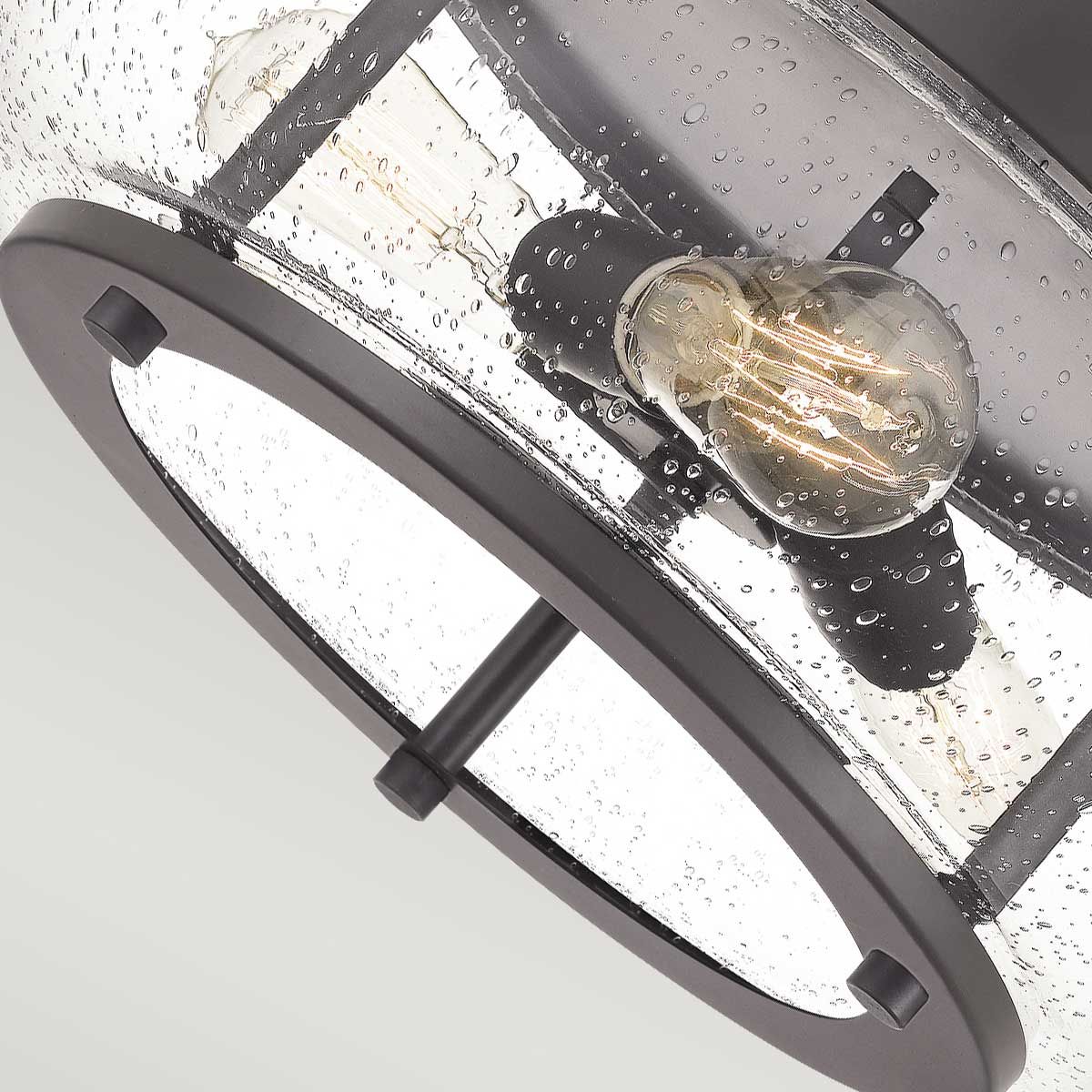 Trilogy Series: Rustic Bronze 3-Light Flush Ceiling Fixture