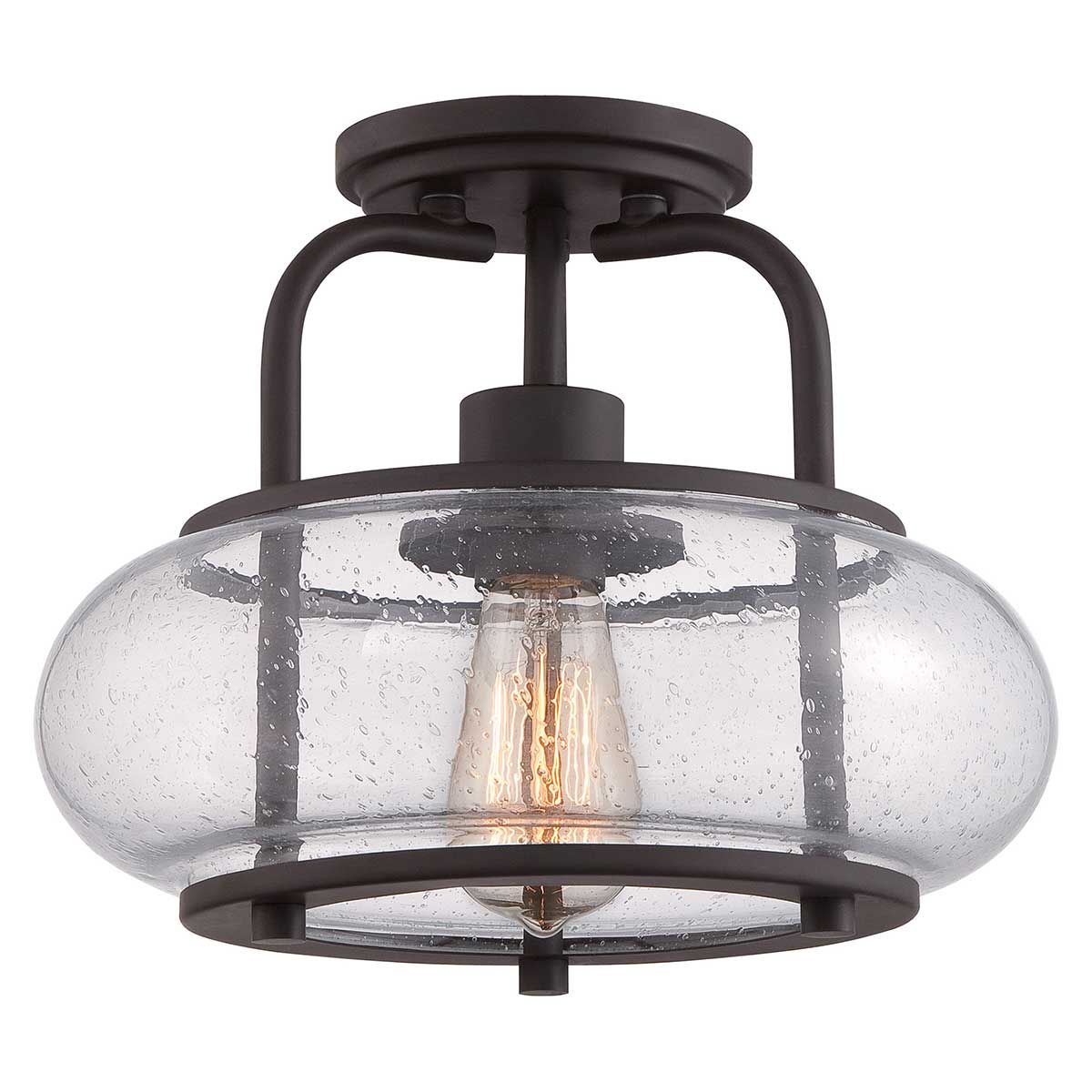 Vintage Elegance Semi-Flush Light Fixture