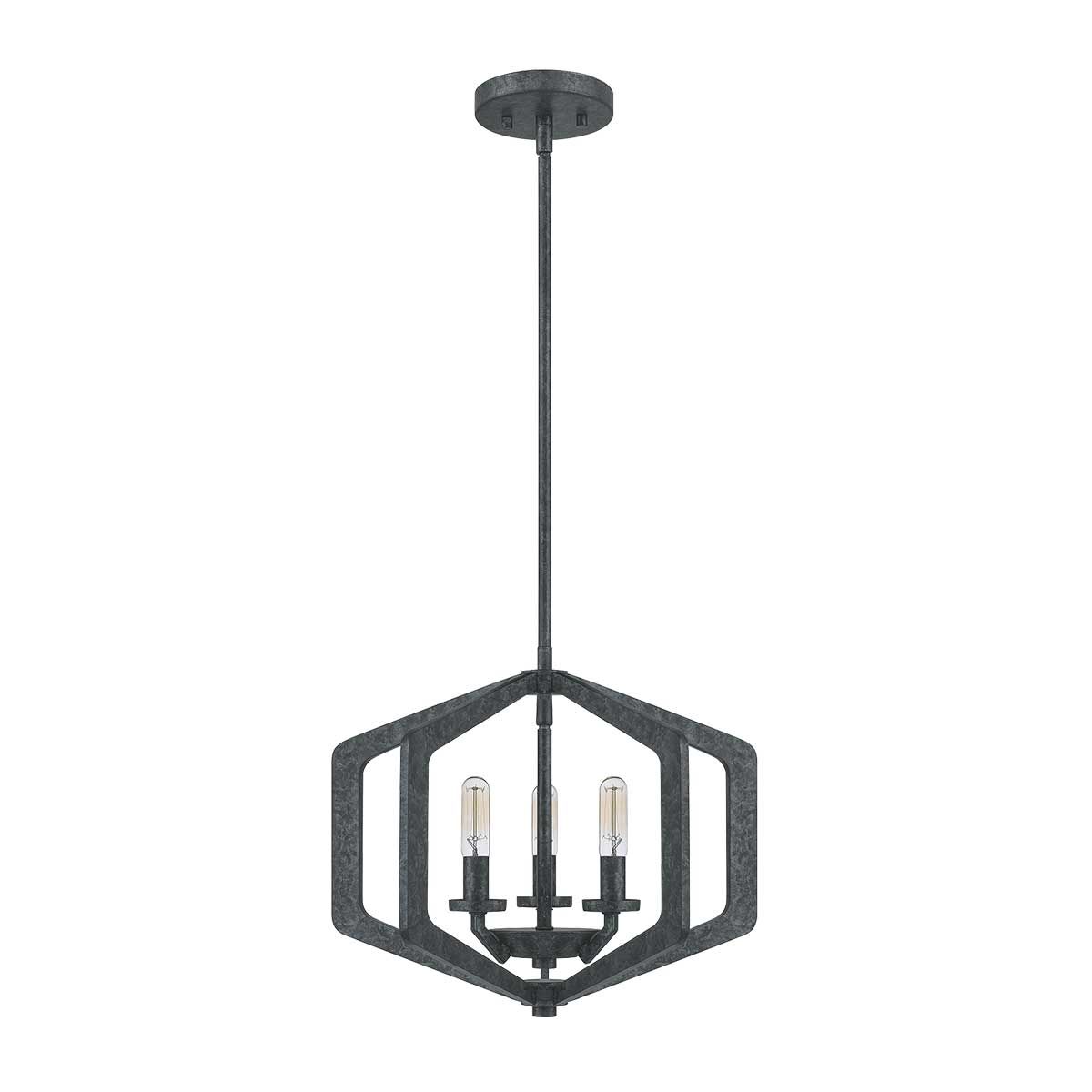 Vanguard Trilogy Black Steel Pendant