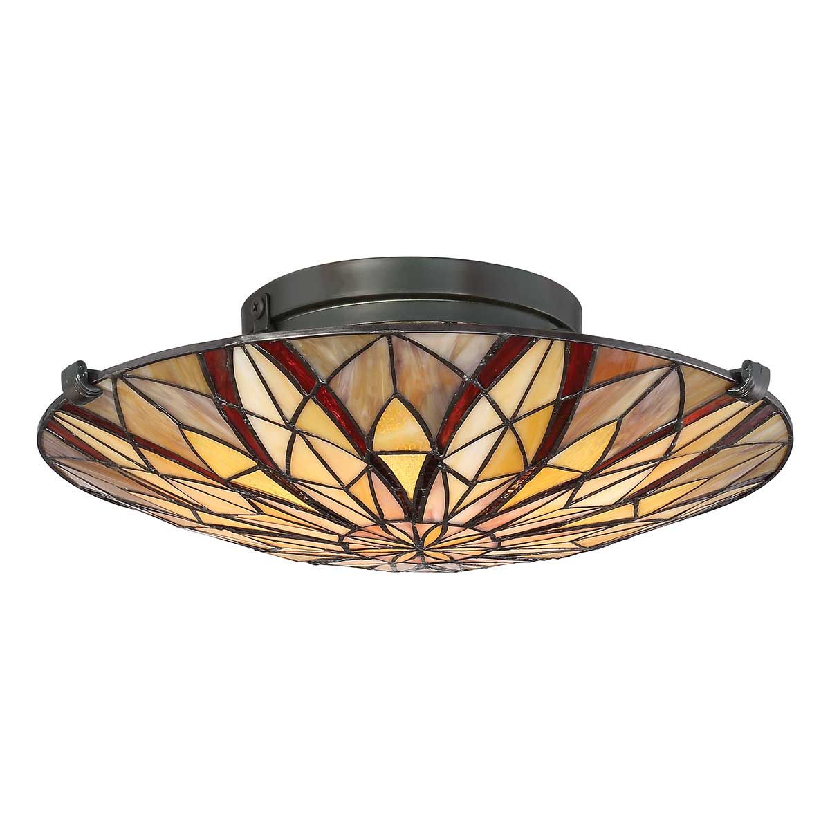 Valiant Bronze Tiffany Semi-Flush Illumination
