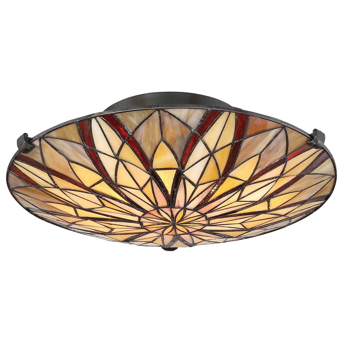 Valiant Bronze Tiffany Semi-Flush Illumination