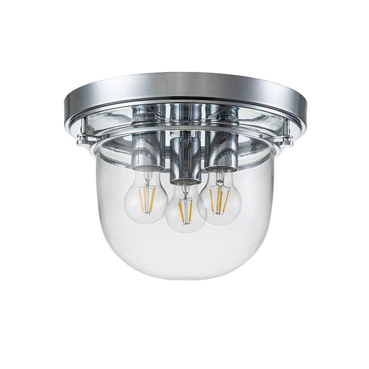 Gleaming Trio Flush Mount Fixture