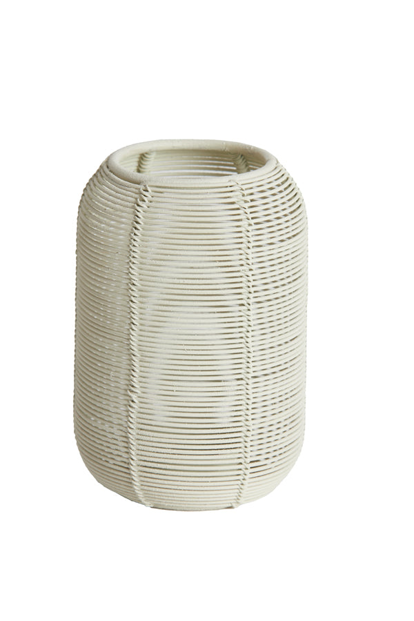 Cream Matte Bianu Tealight Holder Ø9x13 cm