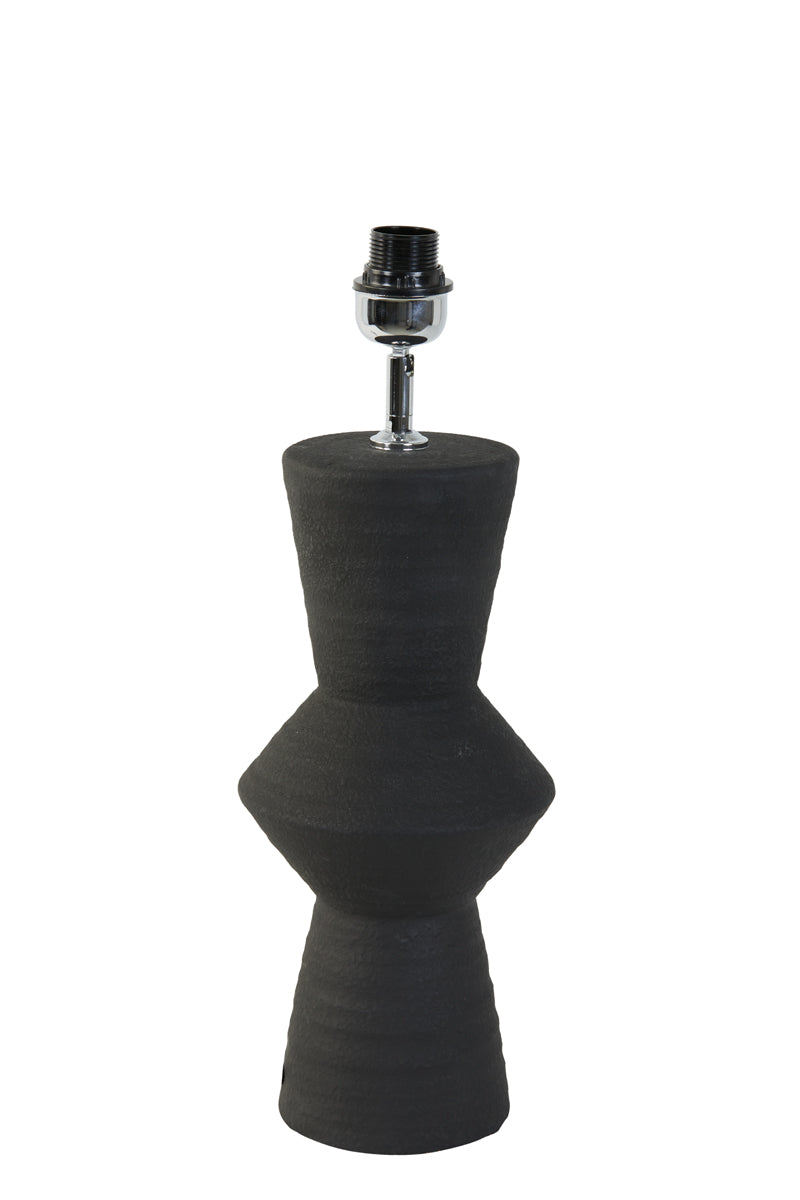 Sleek Black Ceramic Lamp Base (Ø18.5x51 cm) - Ayla Design