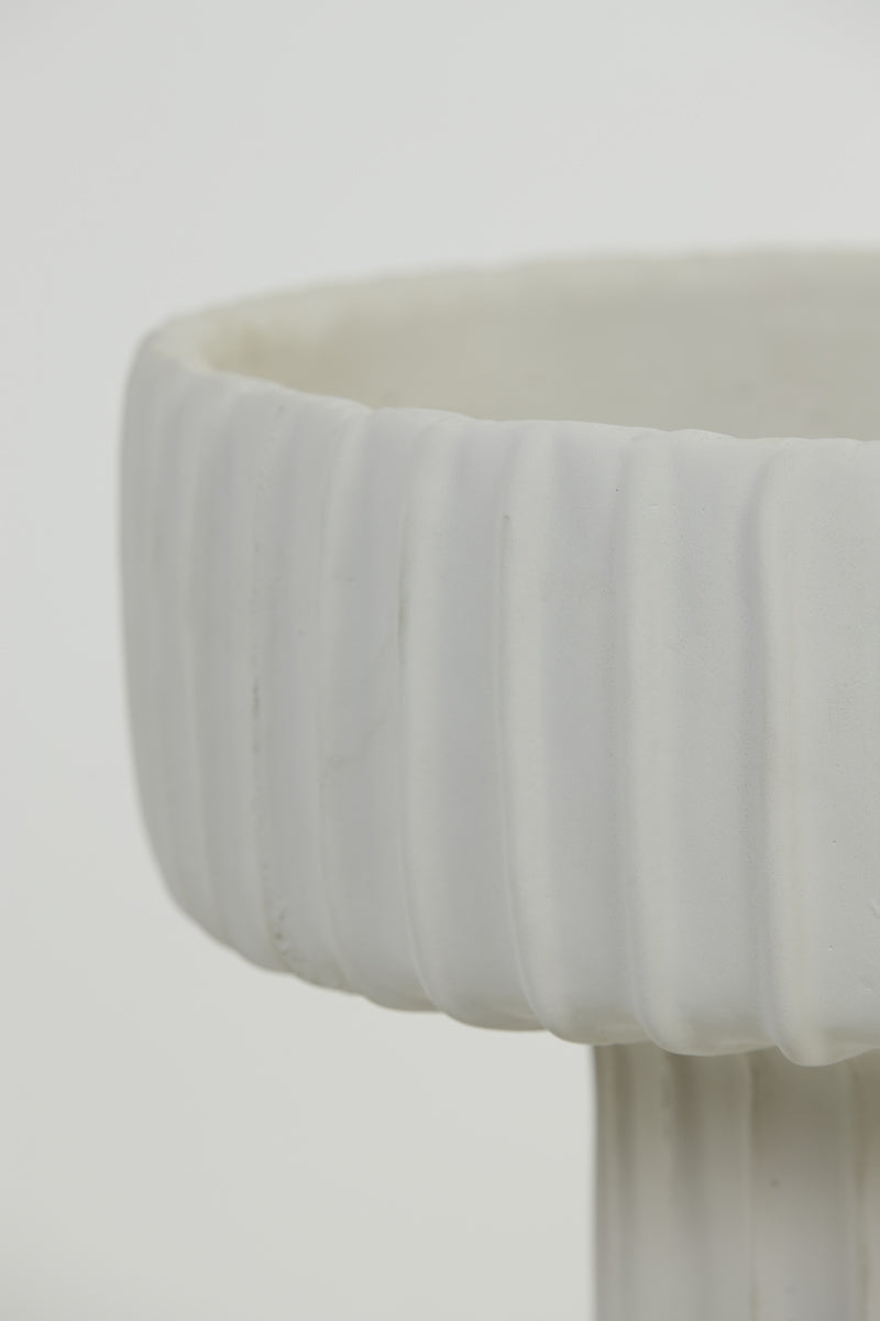 Elegant Cream Maja Cement Planter Ø40x30 cm