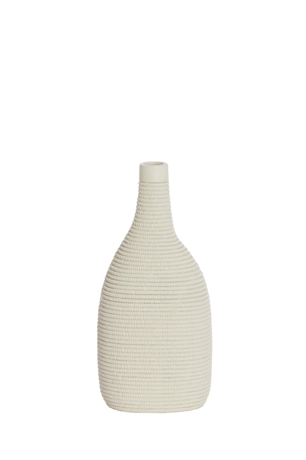 Elegant Youna Cream Decorative Vase 33 cm