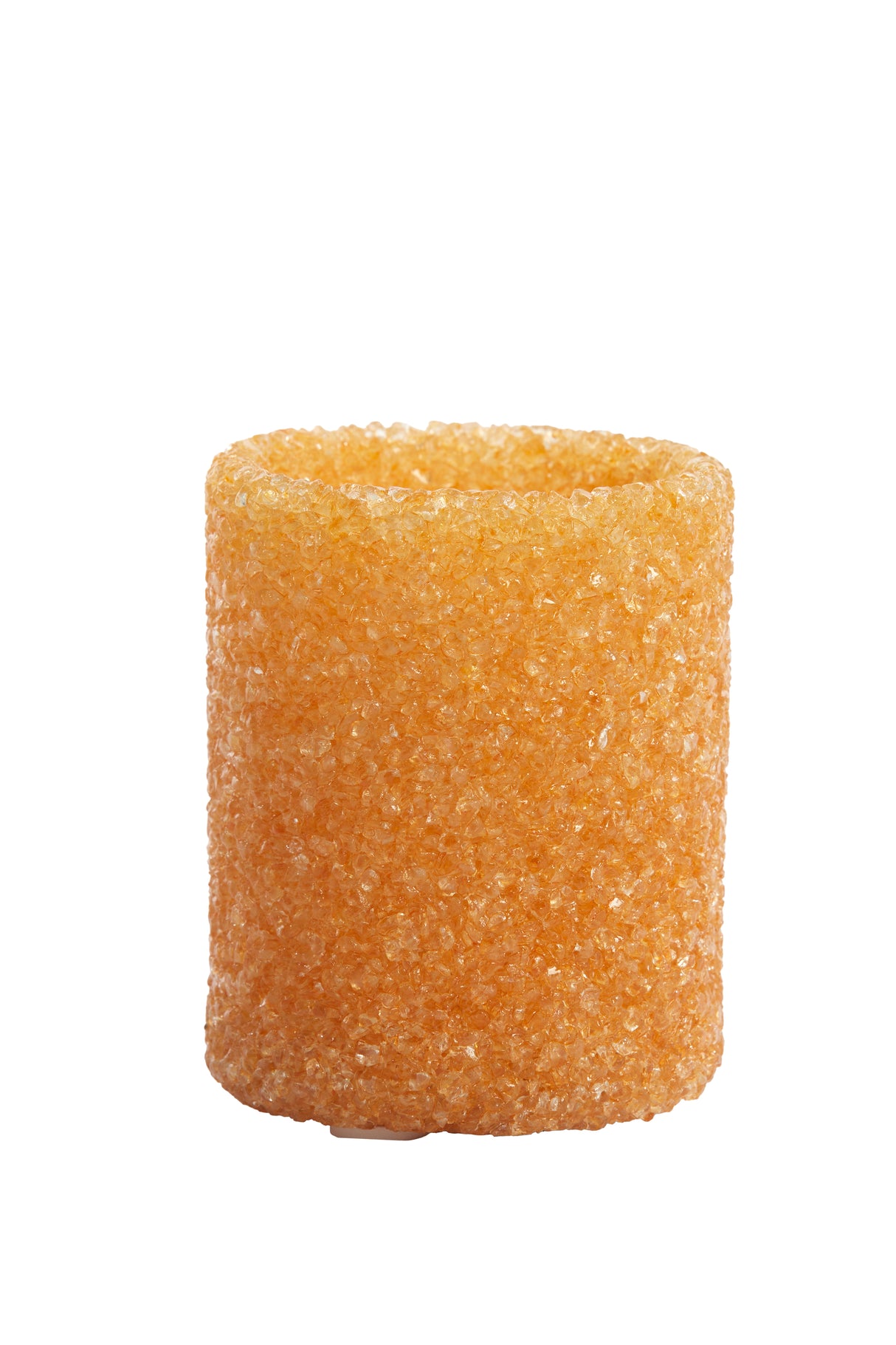 Glowing Light Peach Glass Tealight Holder Ø8x9.5 cm