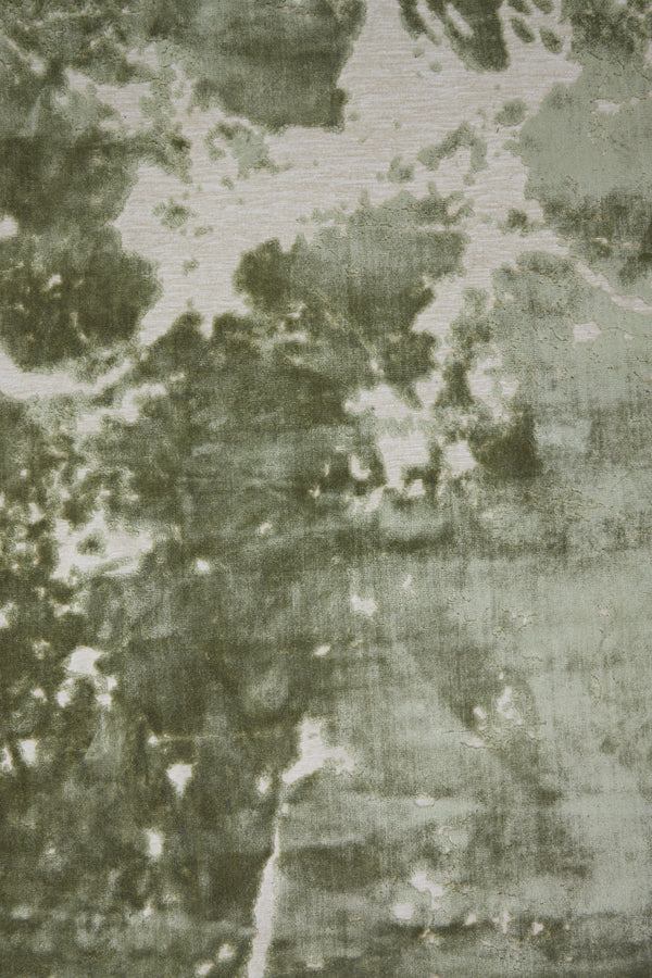Olive Green & Light Grey Sjors Rug - 300x200 cm