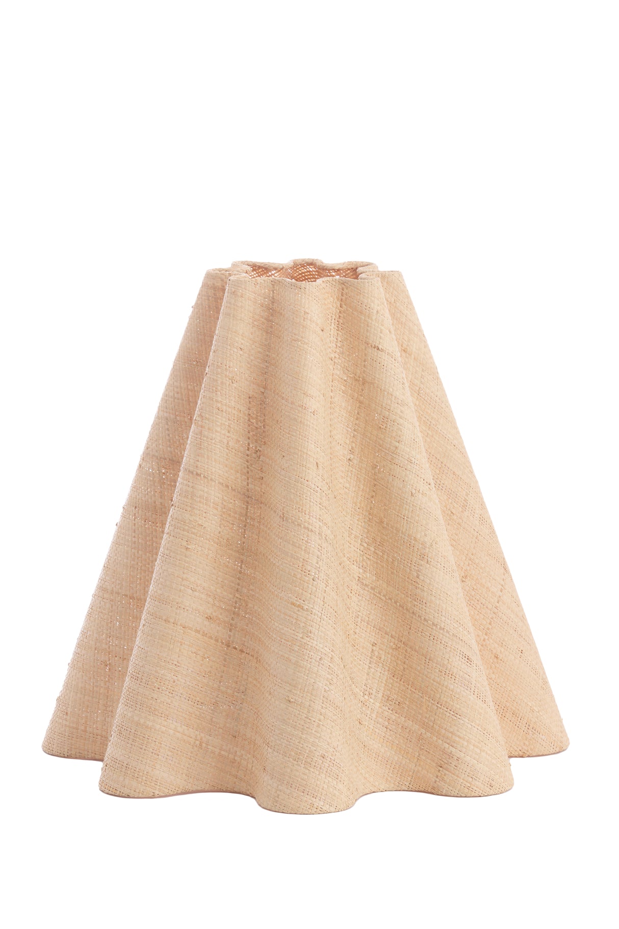 Round Wave Shade Ø40x36 cm in Bezaha Natural