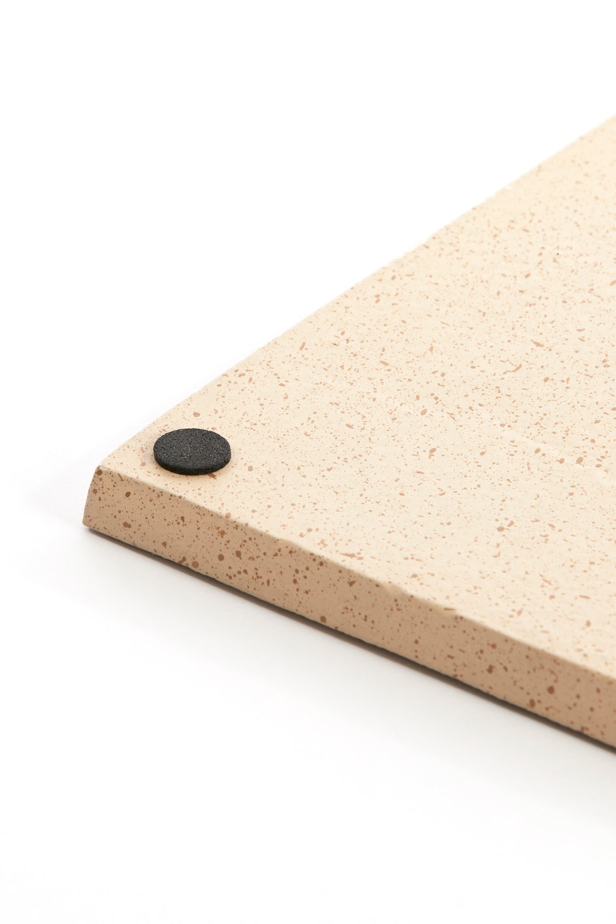 Square Maes Sand Dish with Light Brown Speckles - 39.5x39.5x1.5 cm