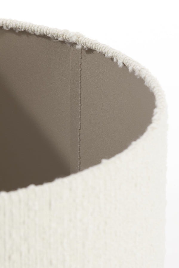 Elegant White Bolero Cylinder Shade 40x40x30 cm