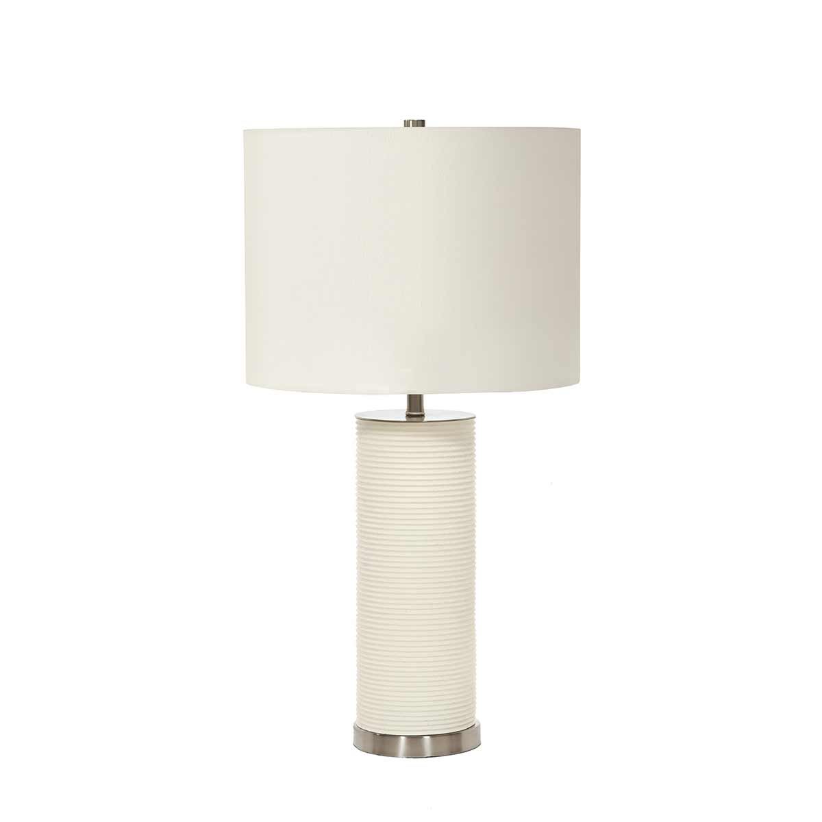 Elegant Ripple Porcelain Table Lamp