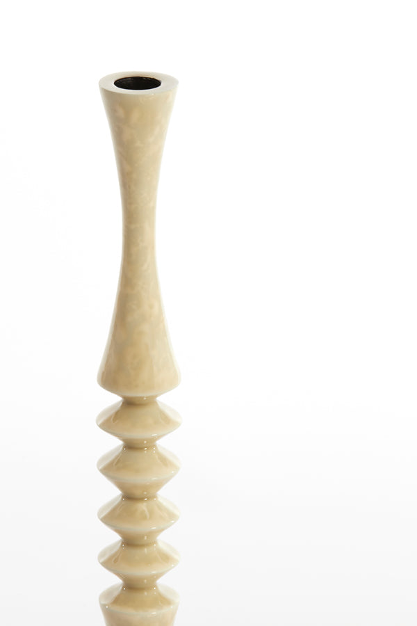 Elegant Cream Sand Candle Holder - 45 cm Height