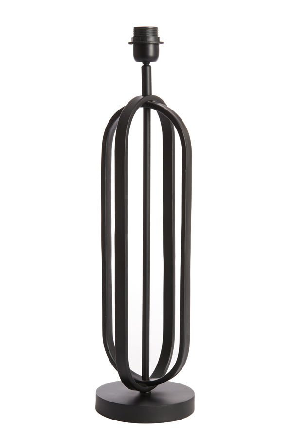 Matte Black Aster Lamp Base, 16x55 cm