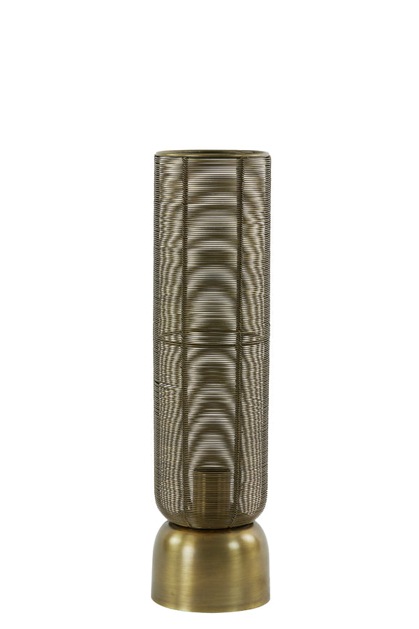 Antique Bronze Lezuza Table Lamp - Ø13.5x49.5 cm