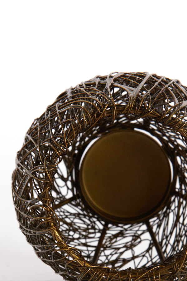 Antique Bronze Sabana Tealight Holder Ø11x10 cm