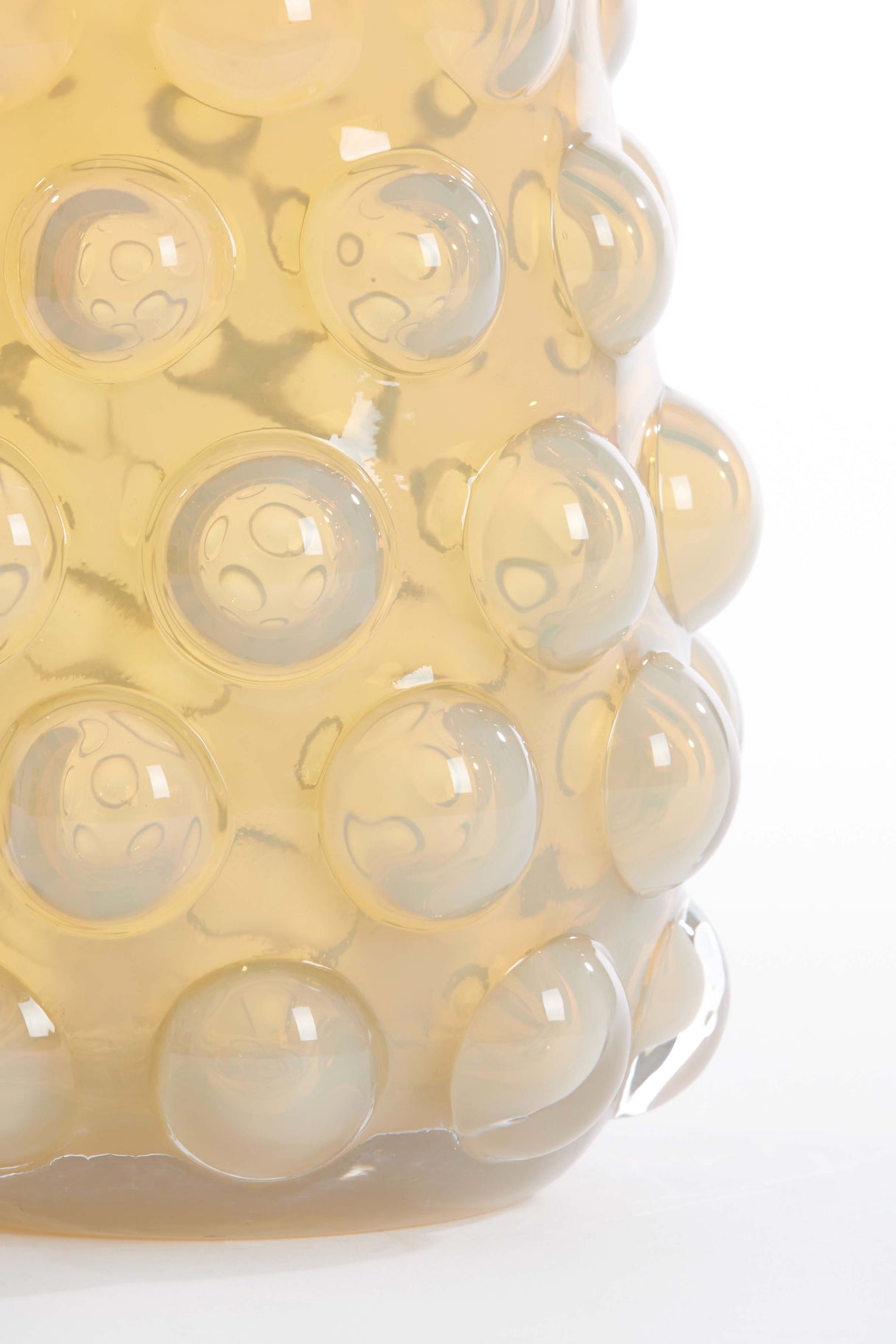 Sunshine Glow Light Yellow Glass Vase - Ø15.5x19 cm