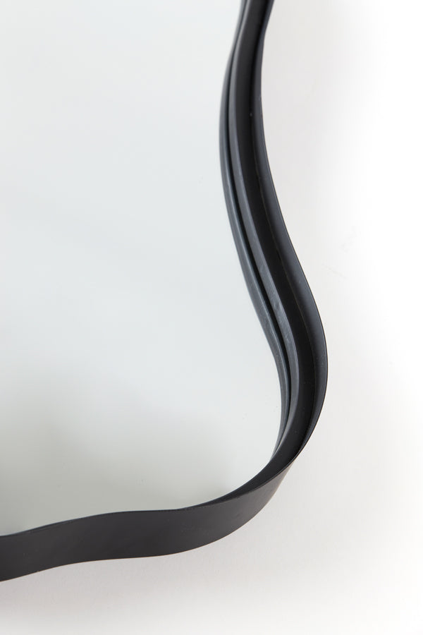 Elegant Suva Black Framed Mirror - 65x63 cm