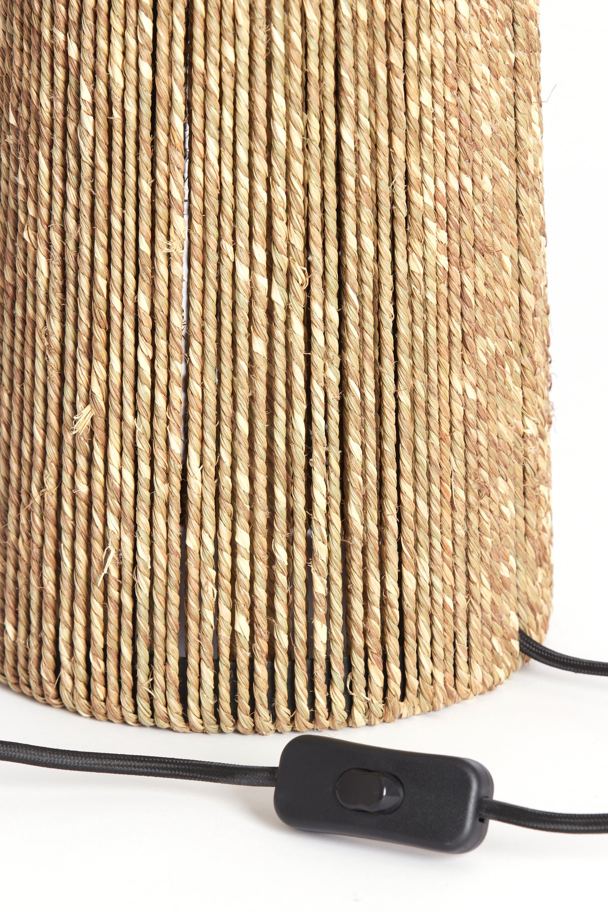 Stylish Natural Jute Table Lamp 21.5x54.5 cm Pitino