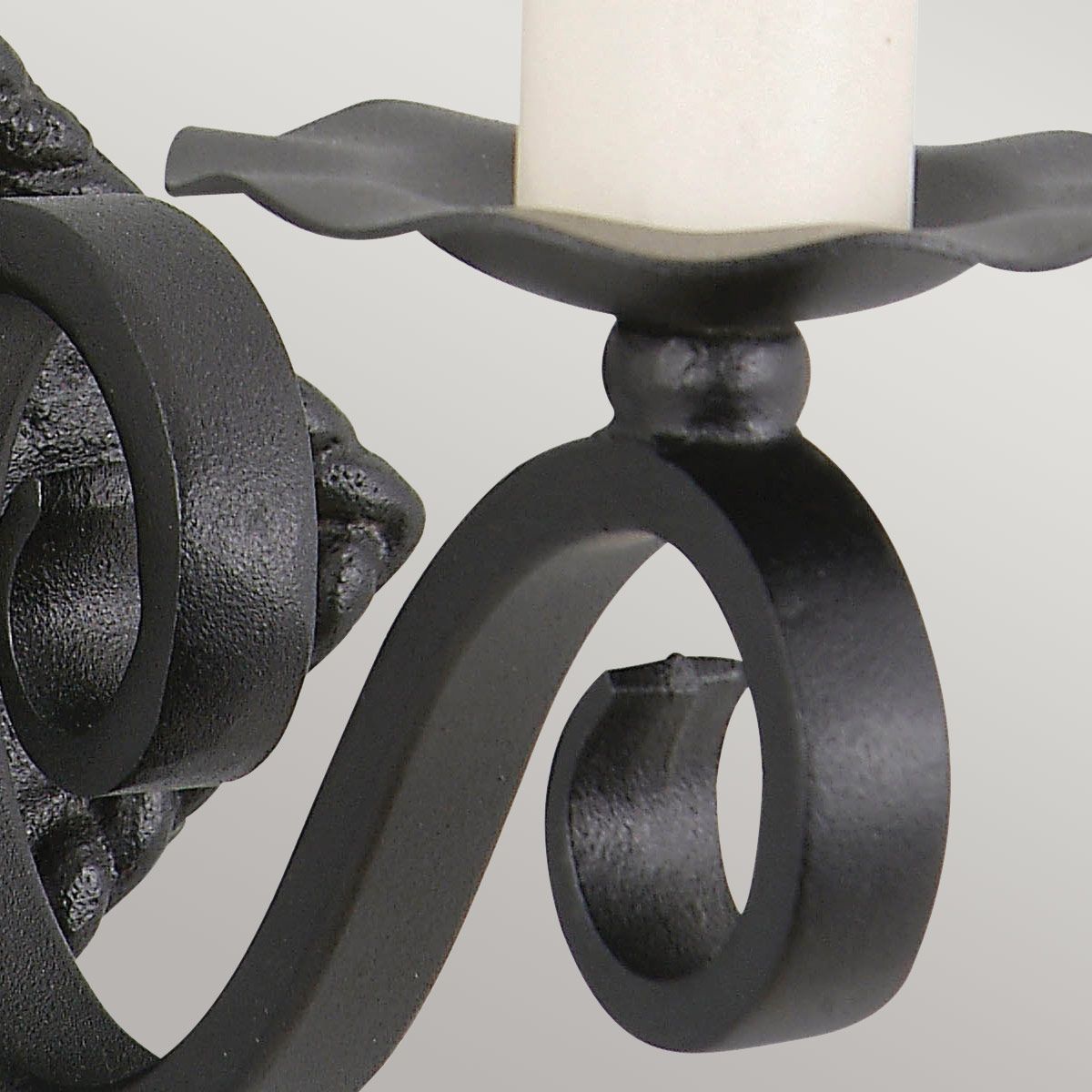 Black Rectory Artisan Wall Light Fixture