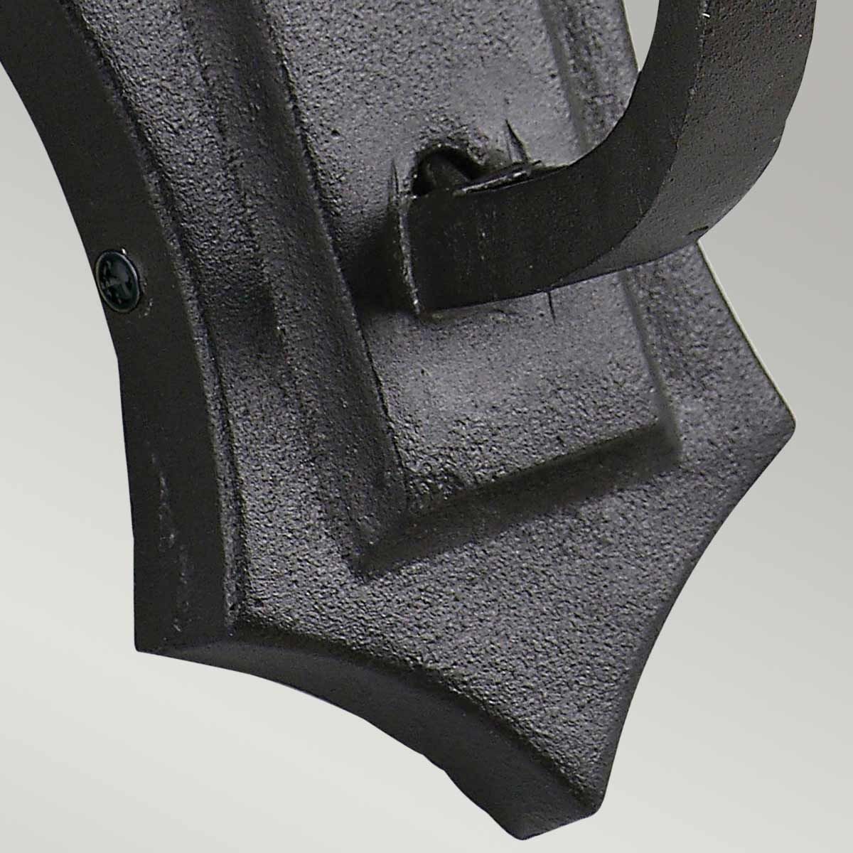 Medieval Black Wrought Iron Wall Sconce