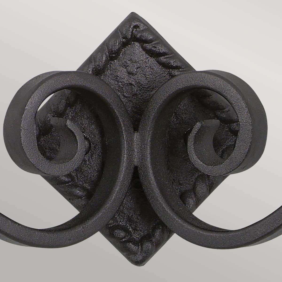 Rustic Elegance Wall Sconce in Black Wrought Iron
