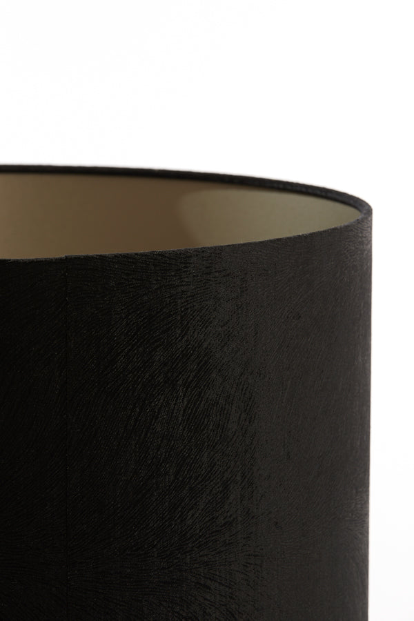 Elegant Black Lubis Cylinder Lampshade 50x50x38 cm