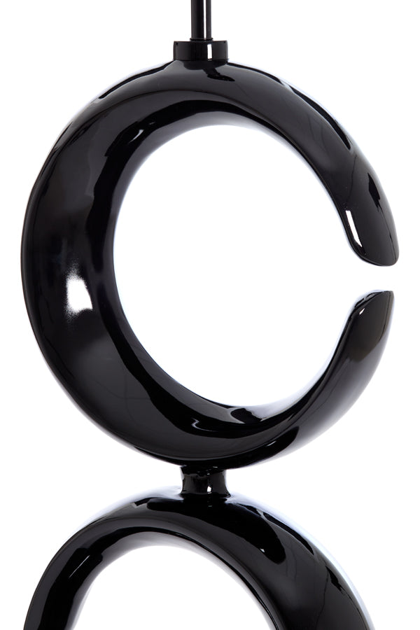 Elegant Tall Black Lamp Base 37x26x99 cm