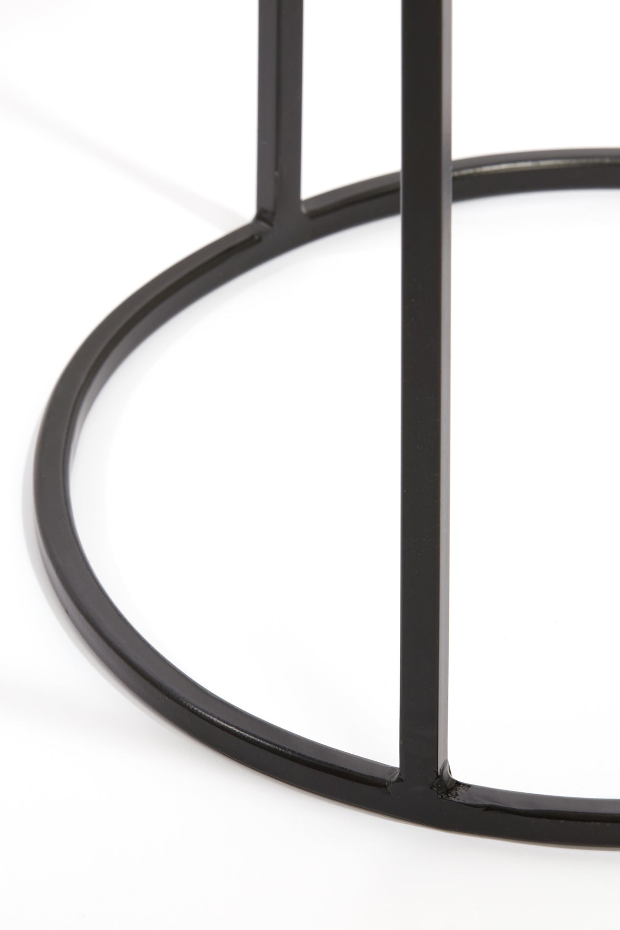 Elegant Laica Marble Pillar Set: Brown and Black, 32x32x81 cm & 41x41x101 cm