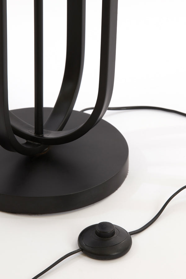 Modern Aster Matte Black Floor Lamp - 25x140 cm