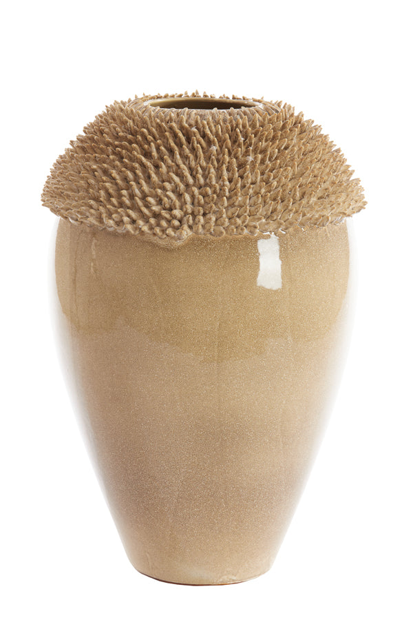 Taupe Sangku Ceramics Vase 39.5x60 cm