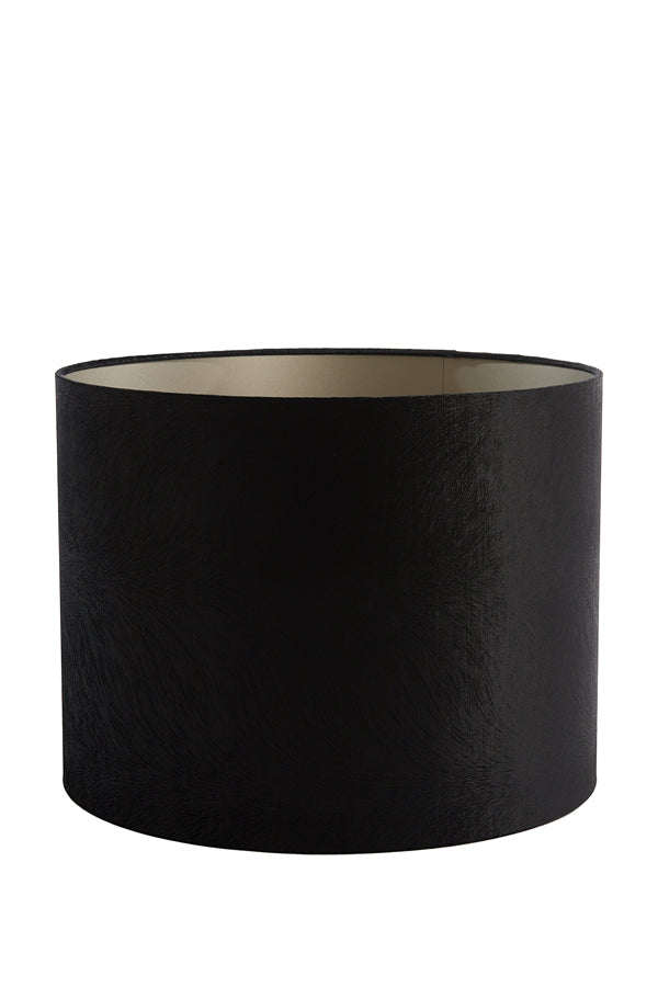 Elegant Black Lubis Cylinder Lampshade 50x50x38 cm