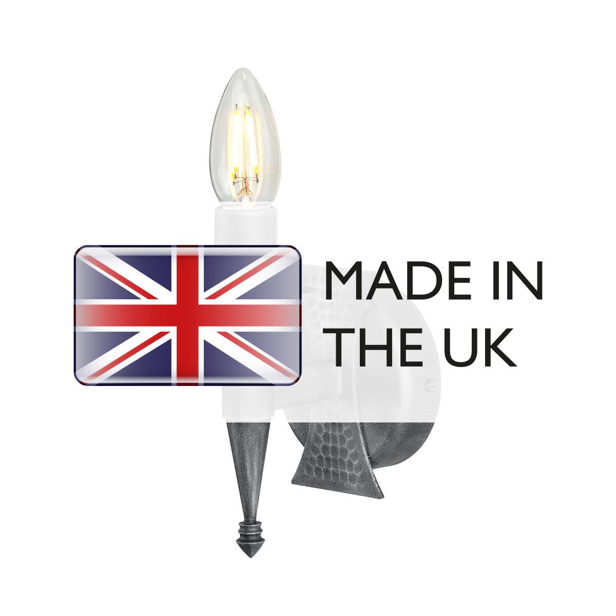 Medieval Wrought Iron Wall Sconce - Saxon Collection