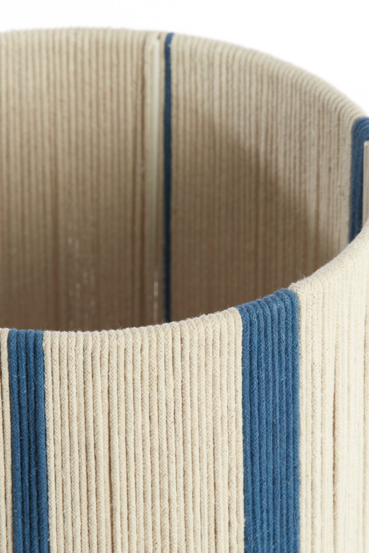 Medan Cream & Blue Ombre Cylinder Lampshade 25x25x36 cm