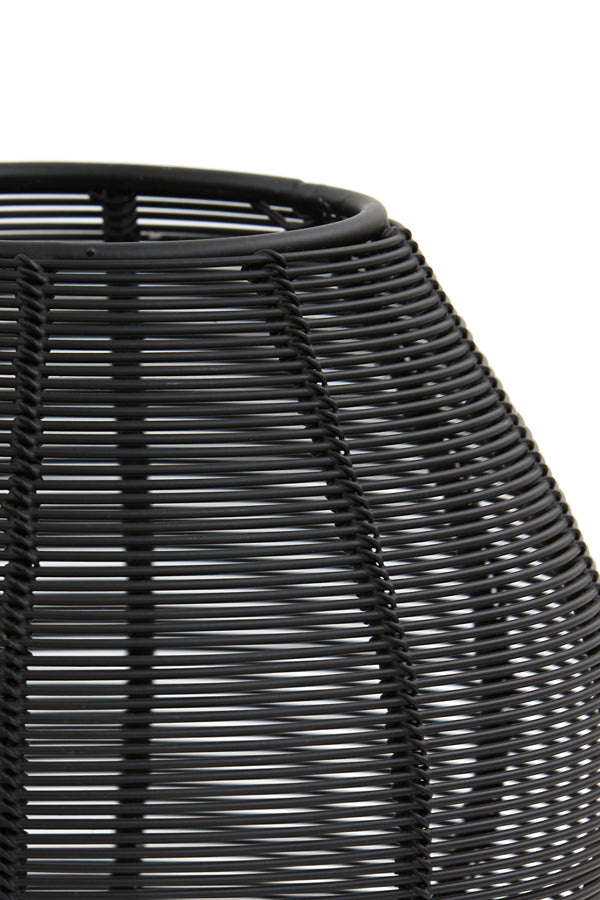 Suneko Matte Black Tealight Holder Ø17x20 cm