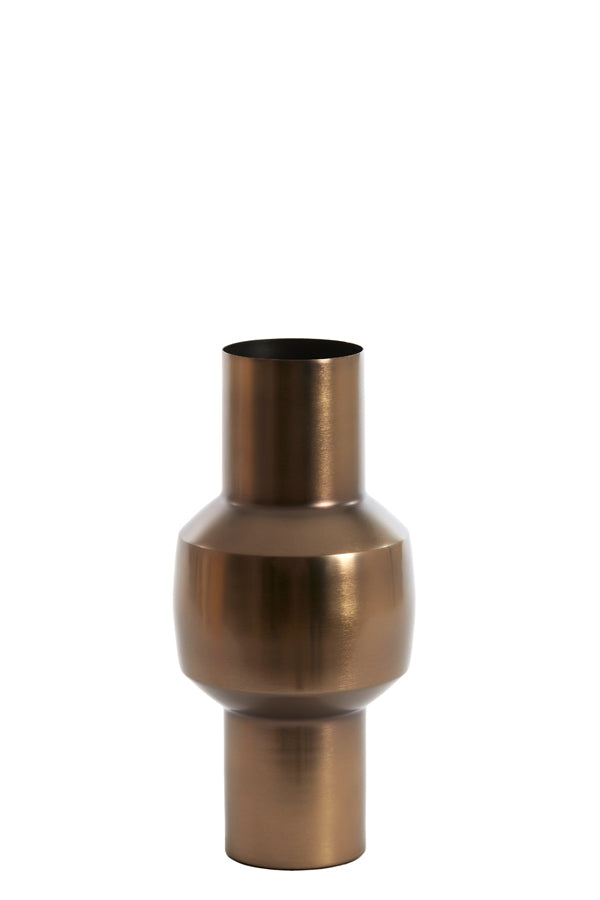 Elegant Black Nickel Vase, 14x30 cm - Senuma Collection