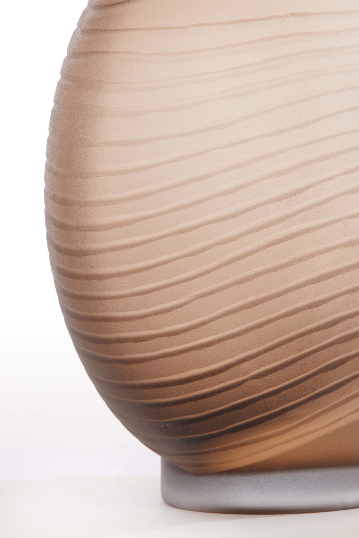 Elegant Amber Glass Vase - 25x13x27.5 cm