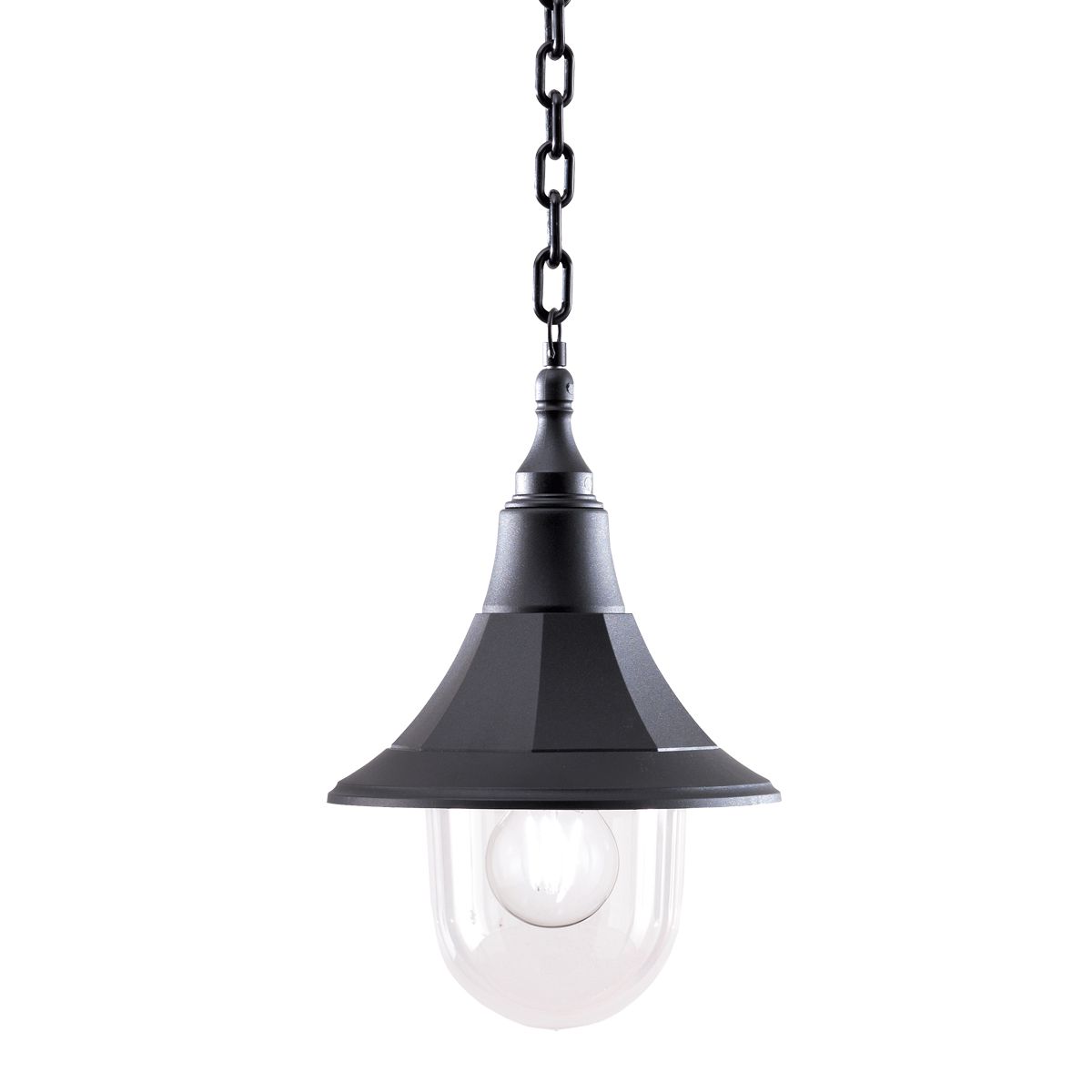 Elegant Coastal Black Chain Lantern