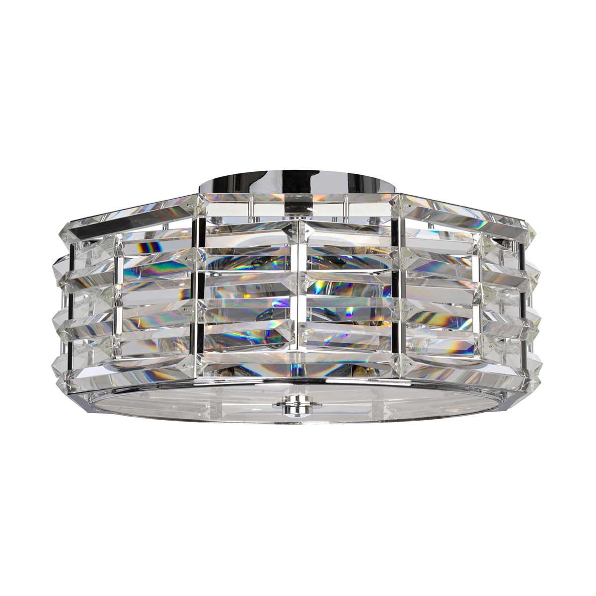 Glamorous Crystal Elegance 4-Light Flush Mount
