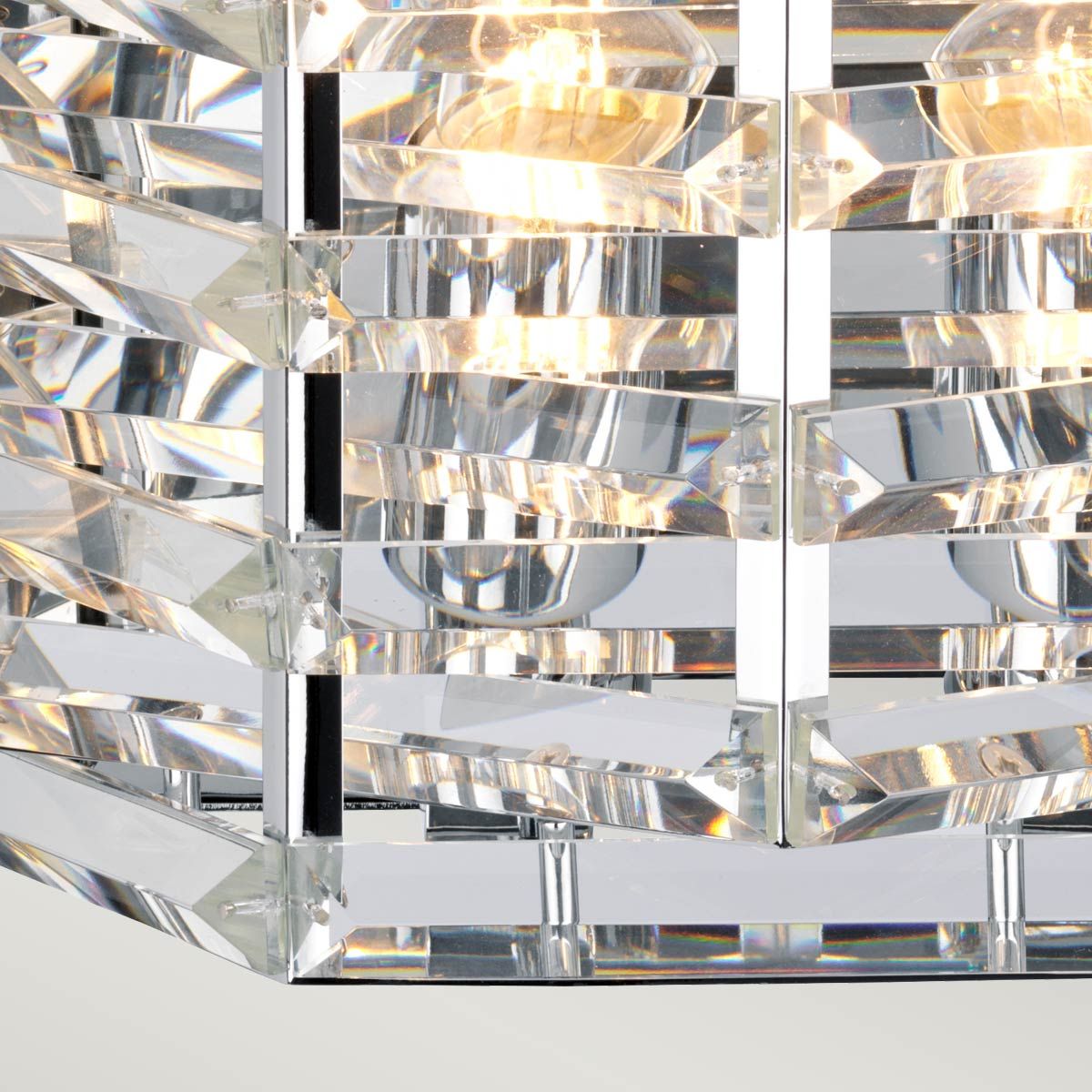 Luxura Crystal Cascade Wall Light