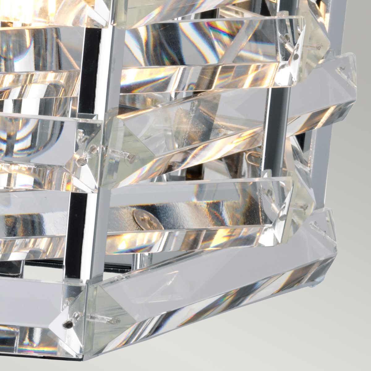 Luxura Crystal Cascade Wall Light