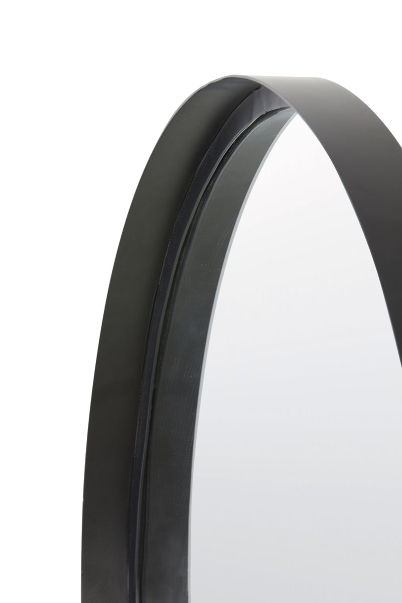 Contemporary Mirror 70x5x180 cm in Matte Black Finish