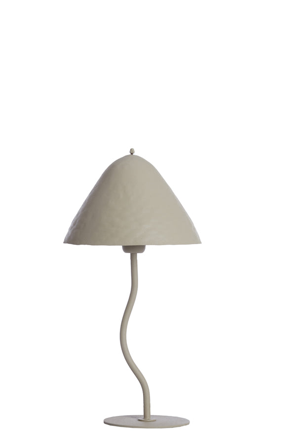 Elimo Matte Light Grey Table Lamp 25x50 cm