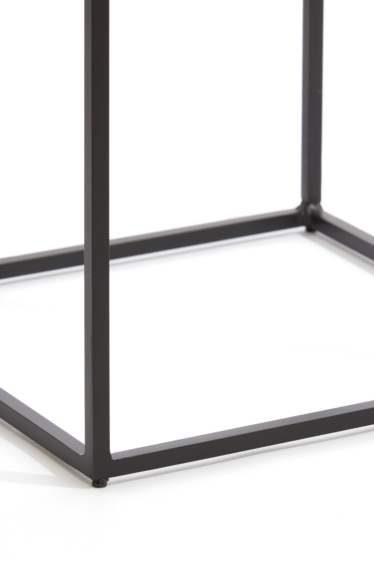 Antique Bronze and Black Pillar Set - 25x25x80 & 30x30x90.5 cm