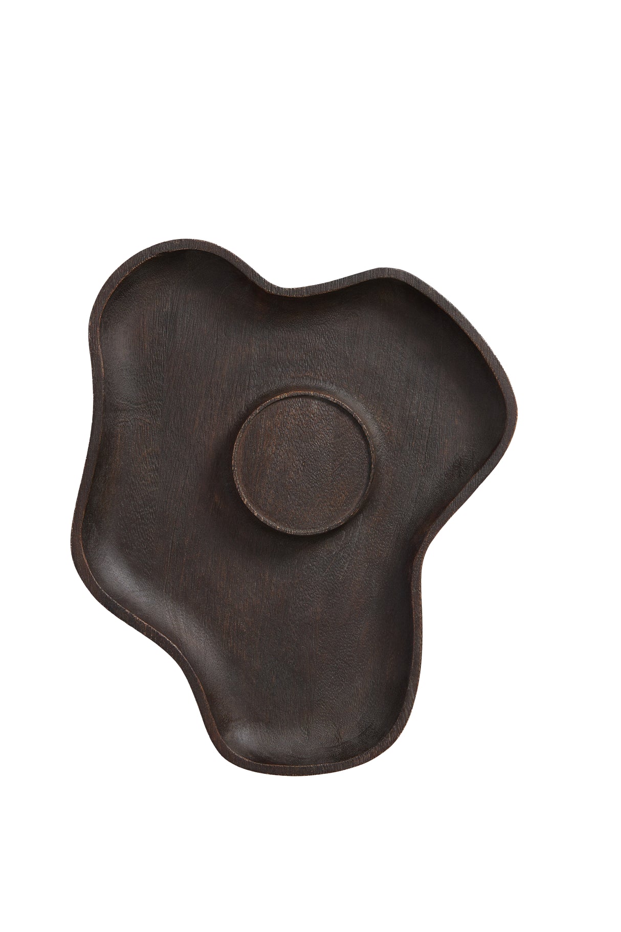 Dark Brown Matt Coja Wood Candle Holder 38.5x31x4 cm