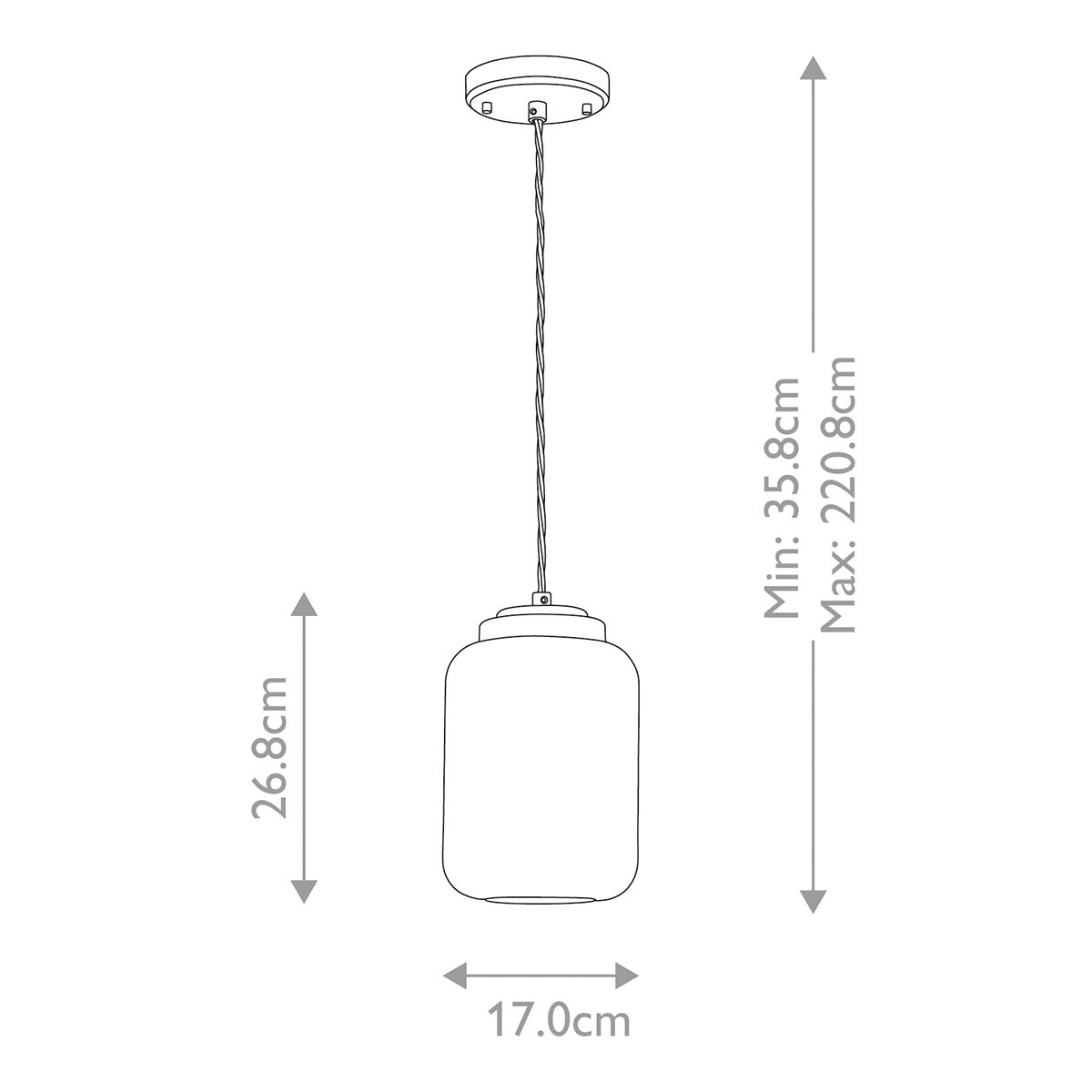 Elegant Polished Nickel Glass Pendant Light